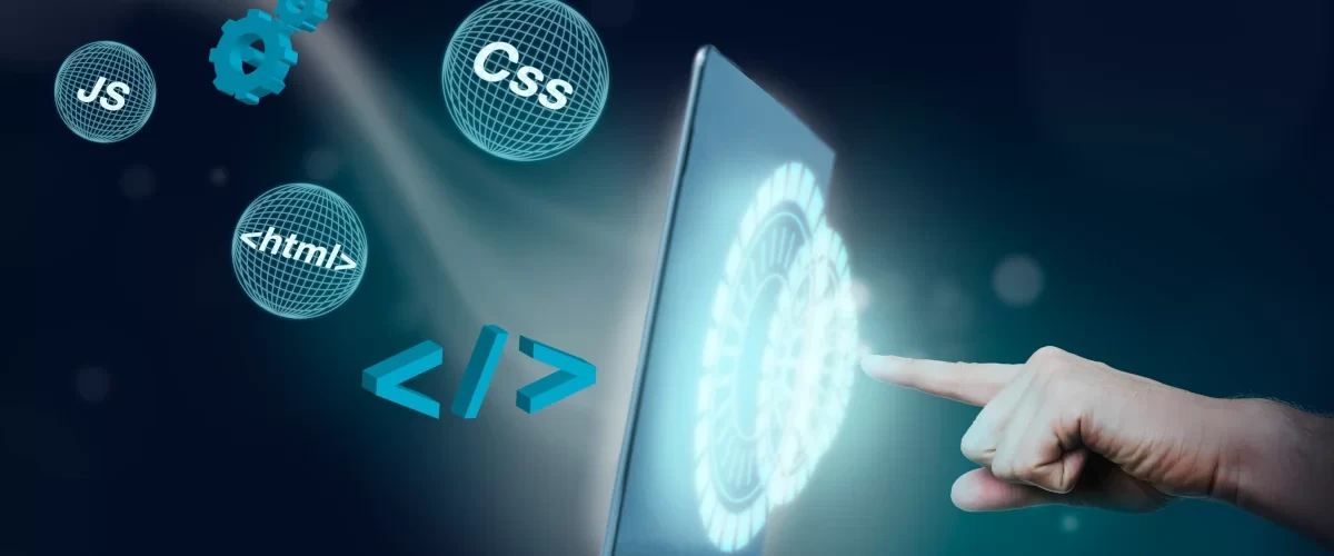 person touching laptop screen