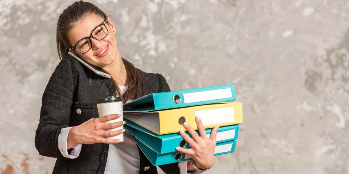 Businesswoman posing